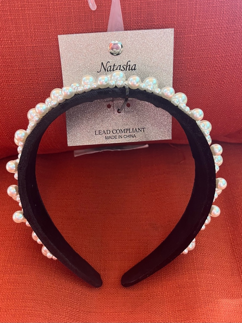 Nordstrom Natasha Faux Pearl
Headband NWT